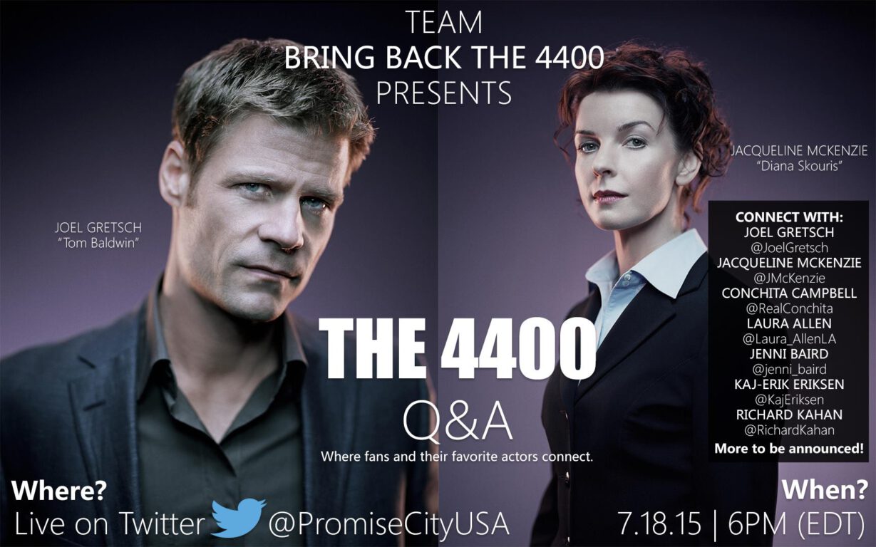 The 4400 Q&A Is Happening This Saturday!