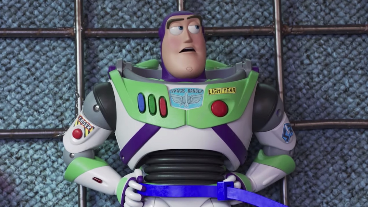 Still of Buzz Lightyear in ad for Toy Story 4