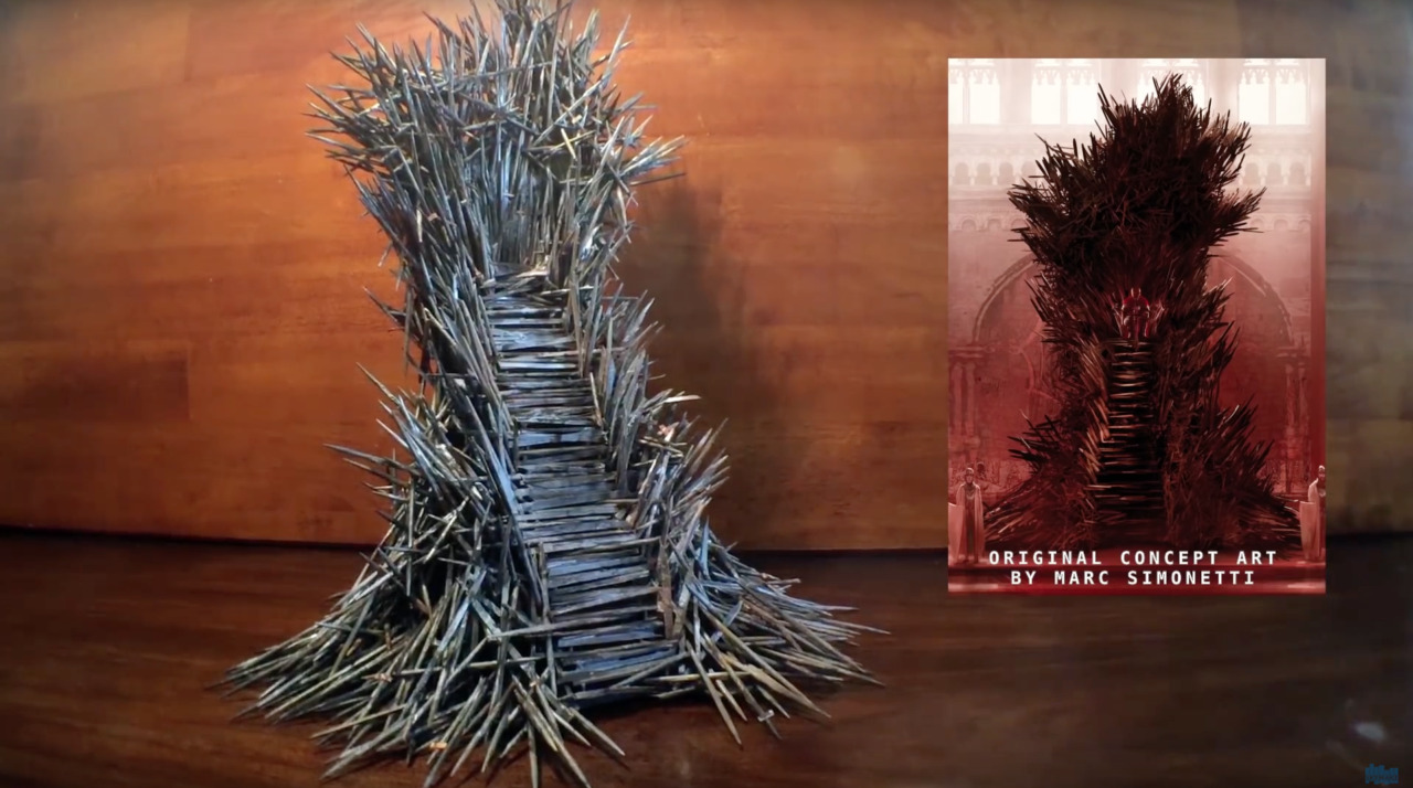 Someone Made a Book Accurate Miniature of the Iron Throne