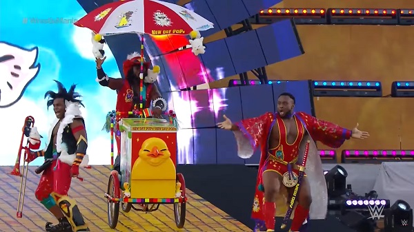 WWE Superstars “The New Day” Dress as FINAL FANTASY XIV Characters at WrestleMania 33