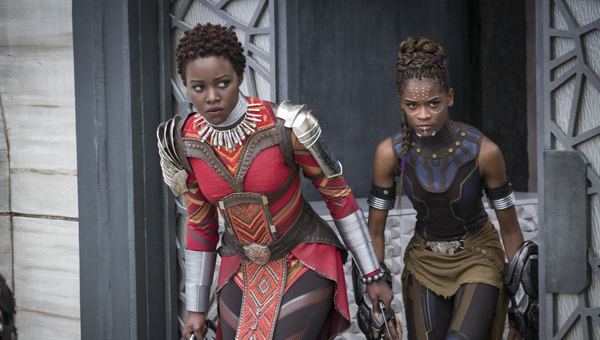 Nakia and Shuri in Black Panther