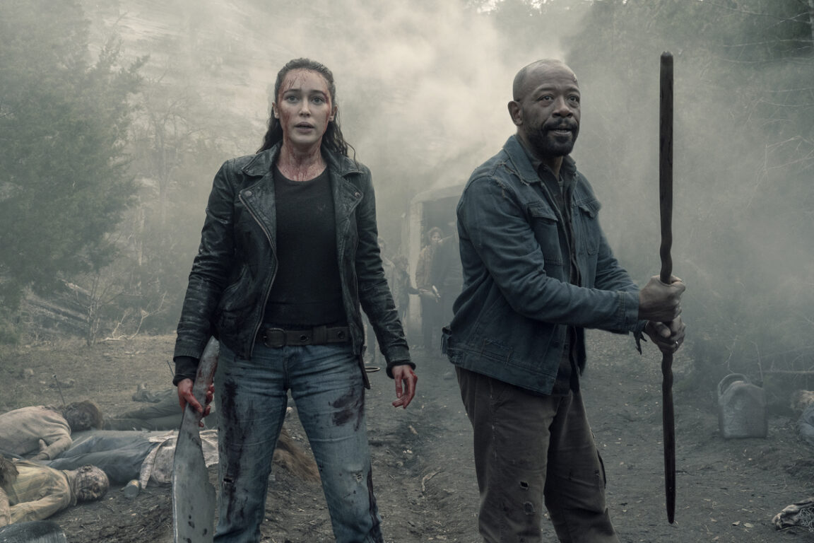 Alicia and Morgan prepare to fight on Fear the Walking Dead