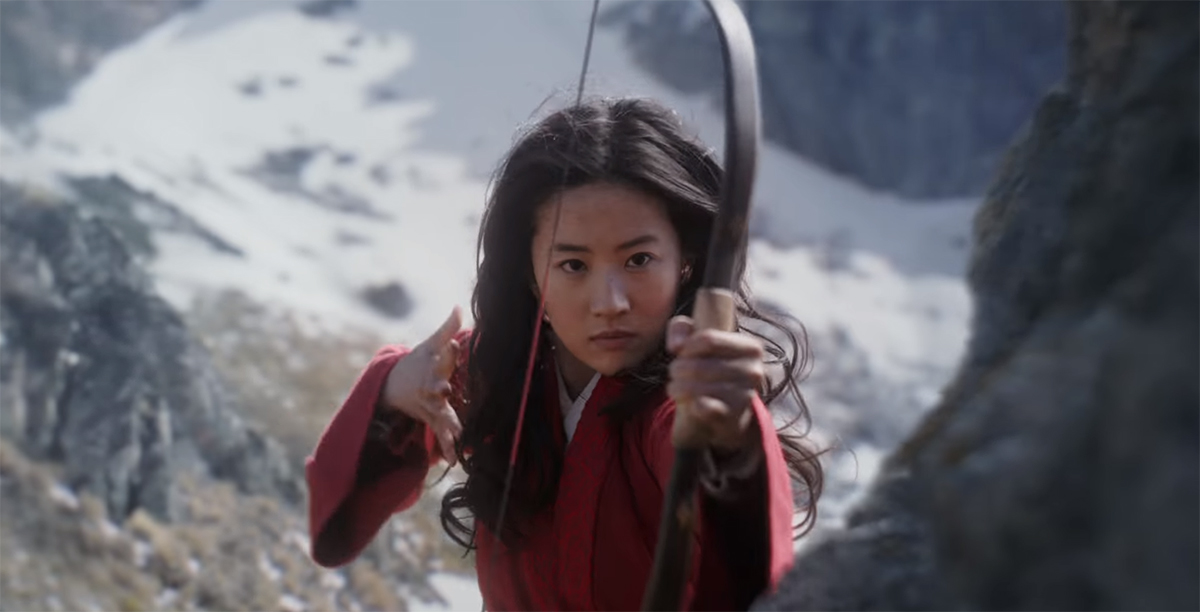 Still image of Liu Yifei as Mulan in Disney's live-action adaptation