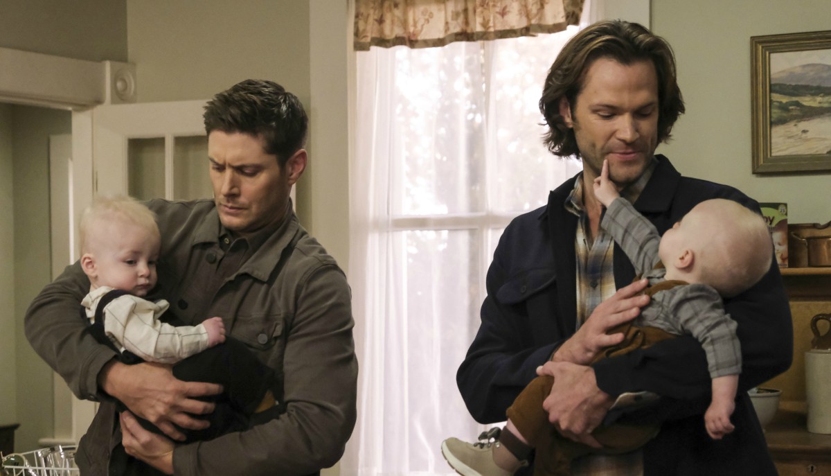 Dean and Sam meet Castiel and Sam on Supernatural