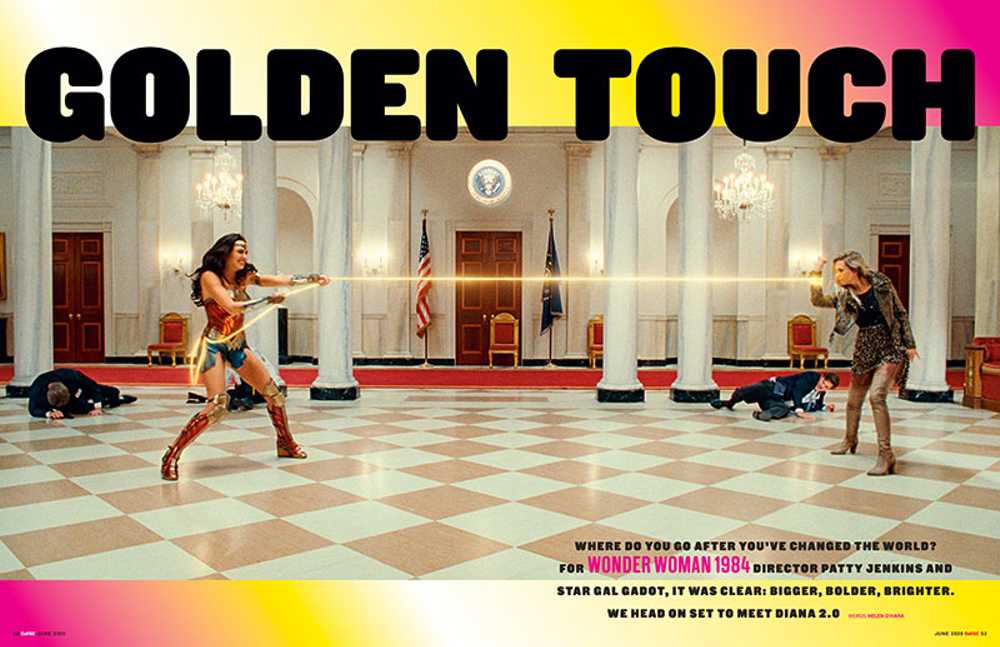 GOLDEN TOUCH: Empire Magazine's spread featuring Gal Gadot as Wonderwoman and Kristen Wiig as Barbara Minerva / Cheetah