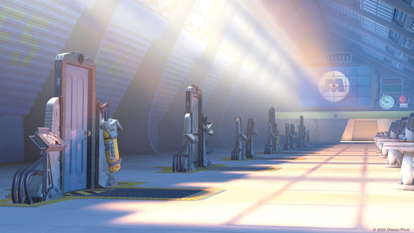 Monster's Inc Door Factory Virtual Background from Pixar