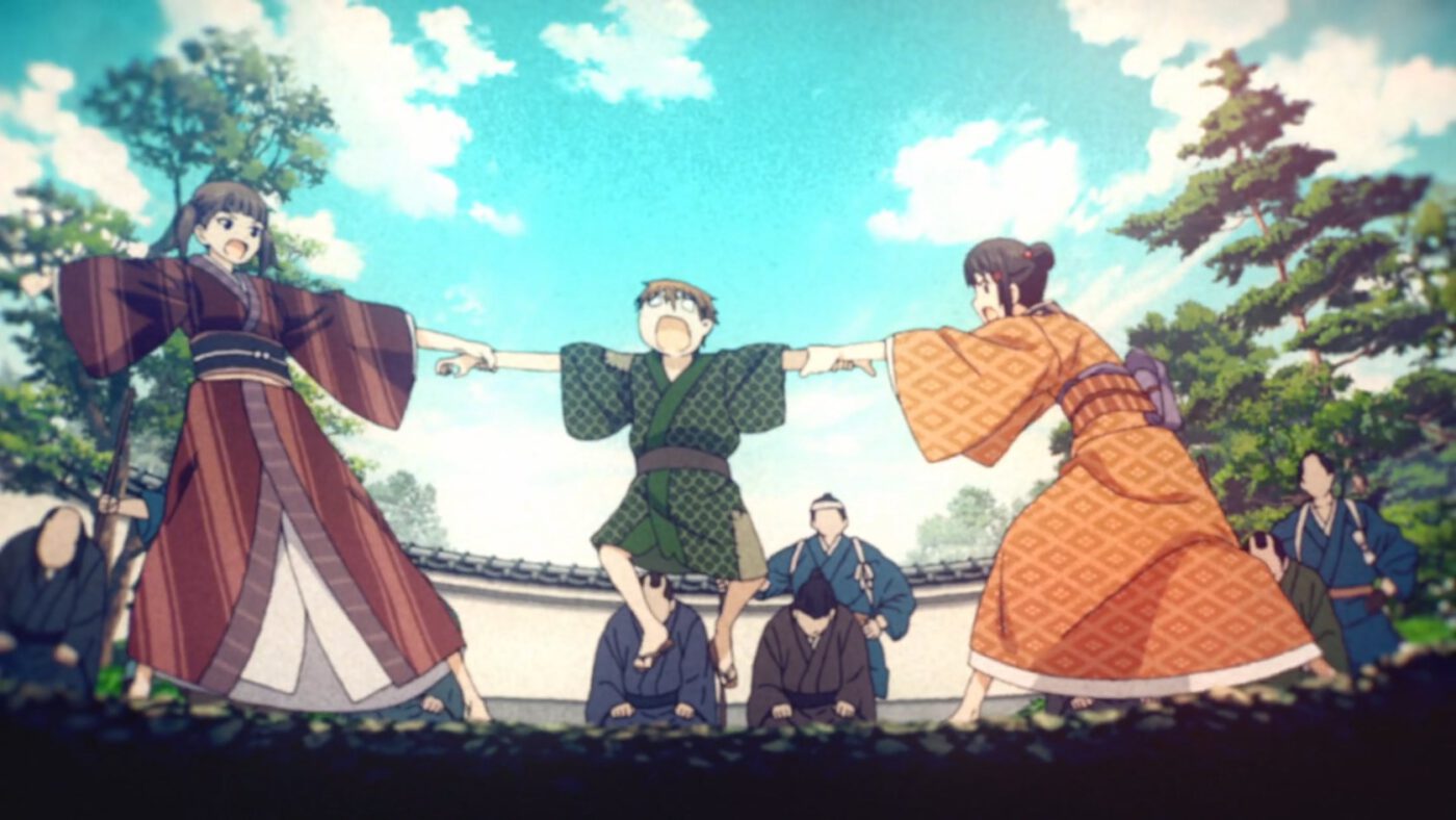 a folk tale about a child being turned into a tug-of-war rope, shown in an aside (Kaguya-sama Season 2 Episode 10)
