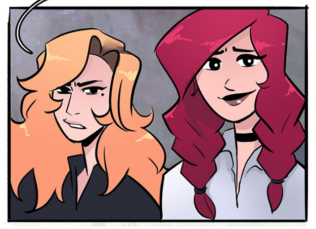 Avaline Severin and Camille Severin in Muted webtoon.