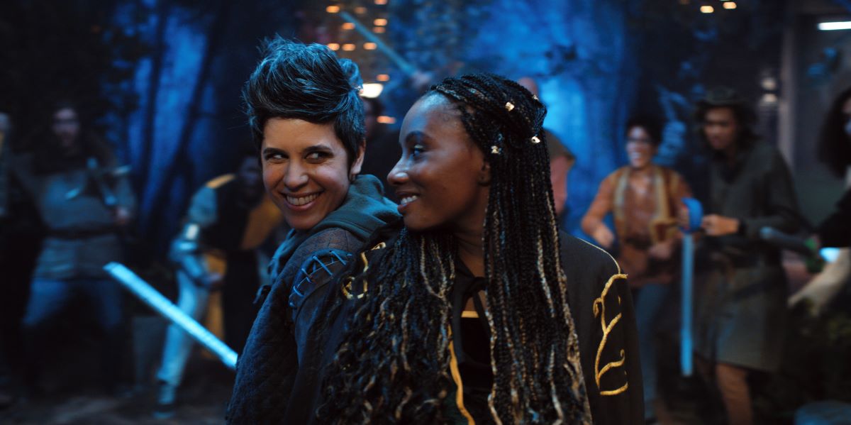 Still of Ashly Burch and Imani Hakim in Mythic Quest episode "Everlight."