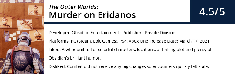 GGA Game Review: MURDER ON ERIDANOS is a Sleuth-filled Sendoff to THE OUTER  WORLDS