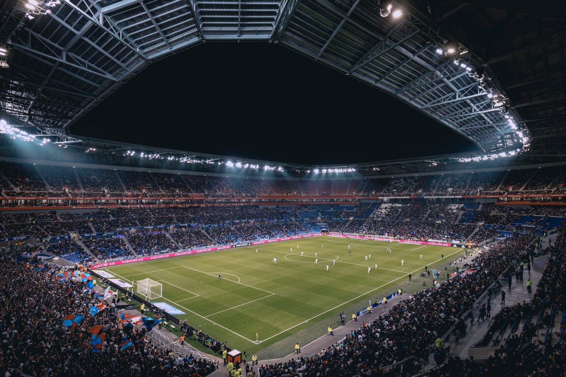 a football stadium