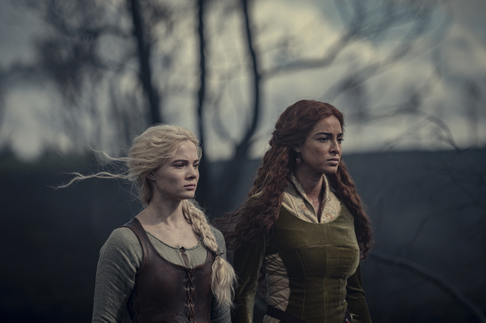 Ciri and Triss in The Witcher.