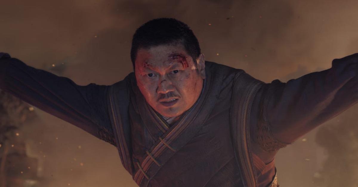 Benedict Wong with his arms outstretched in Doctor Strange 2