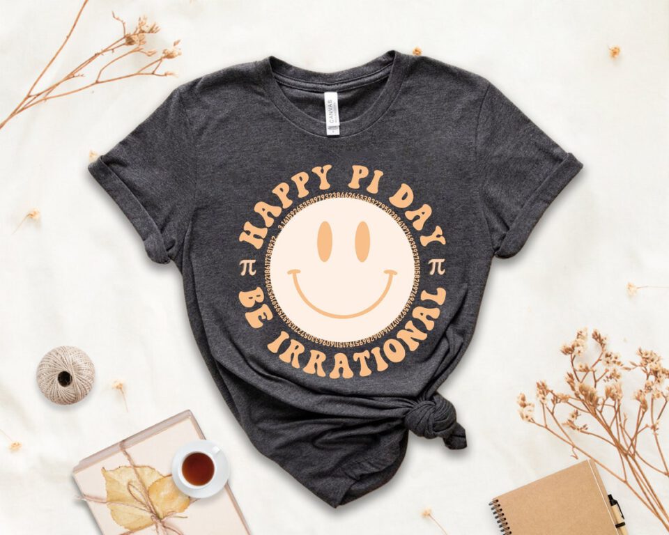 Pi Day Be Irrational tee by HyggeTeacherGifts on Etsy