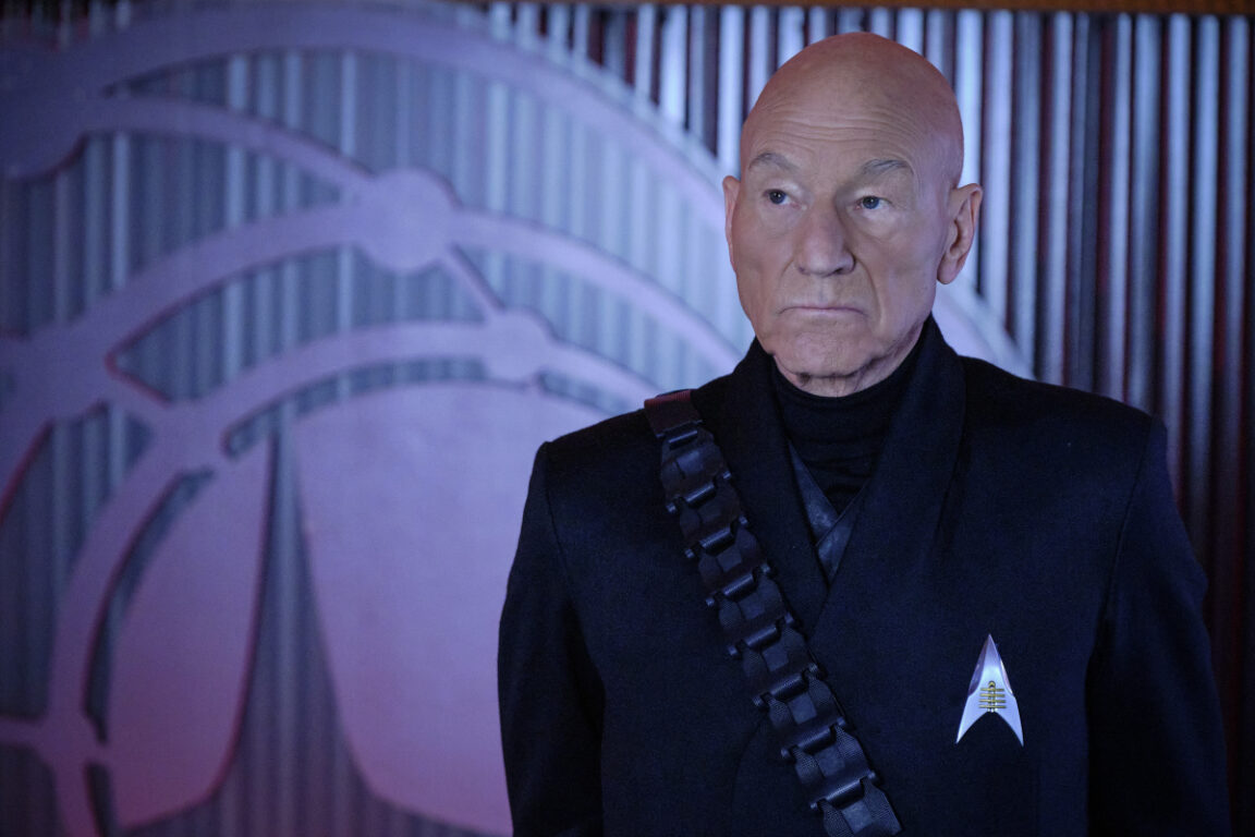 PIcard as a general in his corrupted timeline in the episode, "Penance"