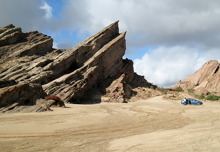 vasquez rocks in california, used as a backdrop to many star trek episodes including Picard
