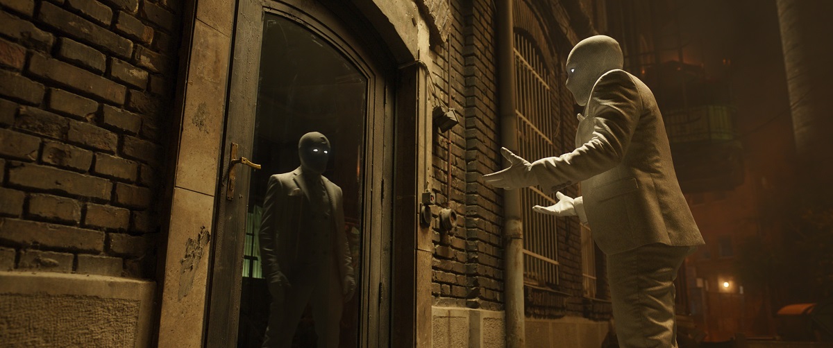Oscar Isaac in Marvel's Moon Knight Season 1 Episode 2 Summon the Suit