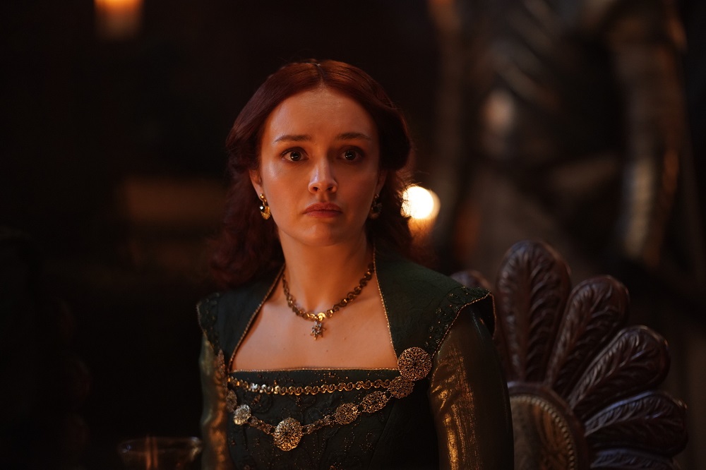 Olivia Cooke as Alicent Hightower in Game of Thrones prequel