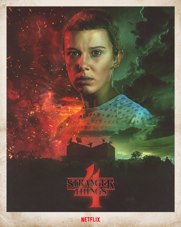 Poster art featuring Eleven in Stranger Things season four.