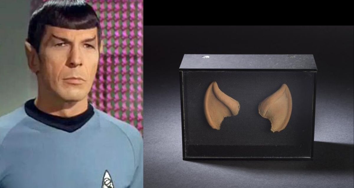 Spock (left) Ear Tips in black box (right)