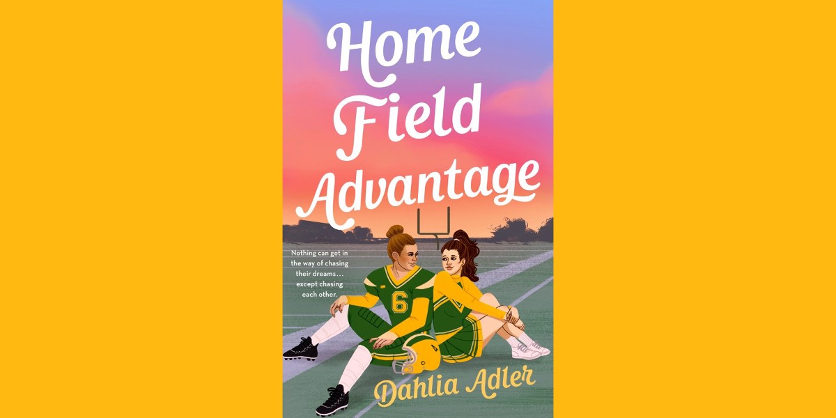 The cover of Home Field Advantage, coming out during 2022 Pride