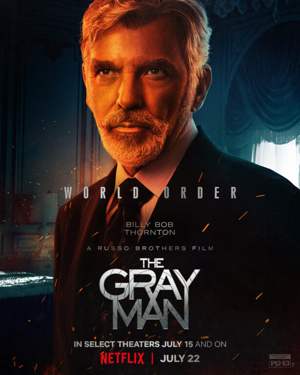 Billy Bob Thornton character poster for The Gray Man.