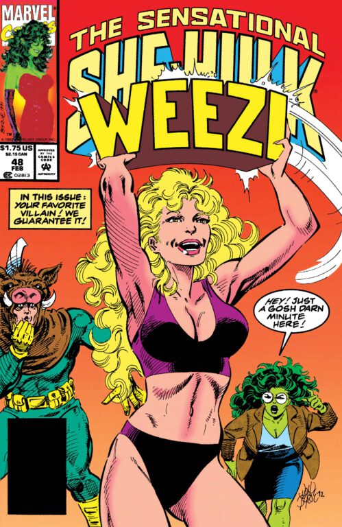 She-Hulk comic featuring Weezy on the cover