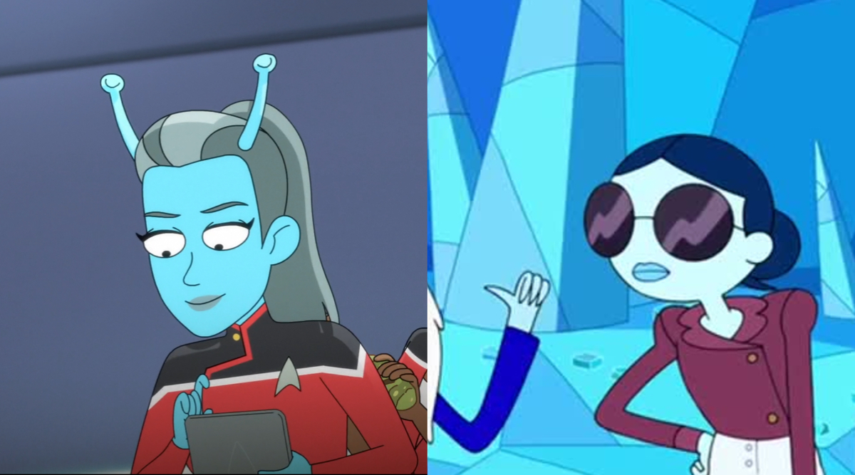 Lauren Lapkus as Jen the Andorian and Patience St. Pim.