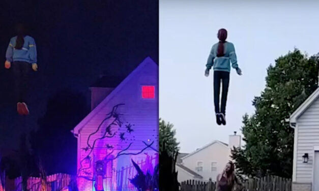 Family Pays Homage to STRANGER THINGS Iconic Scene for Halloween