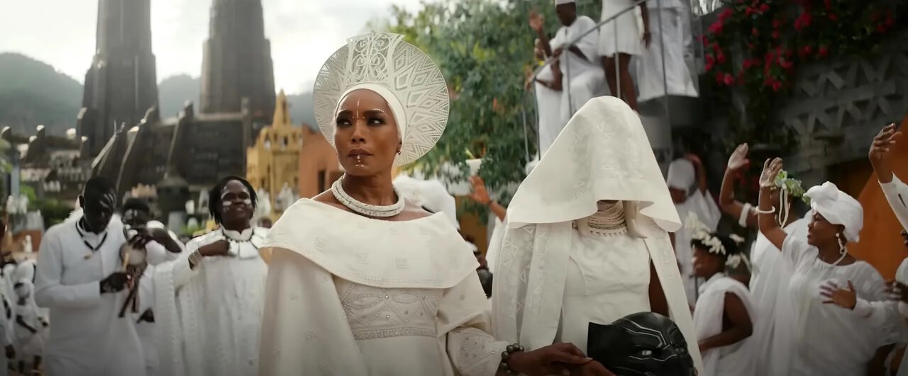 Angela Bassett and Letitia Wright deal with their grief in Black Panther: Wakanda Forever