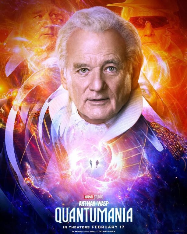 Bill Murray as Krylar in Ant-Man and the Wasp: Quantumania character posters.
