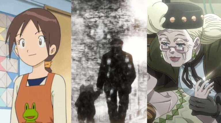A photo collage of great anime parents.
