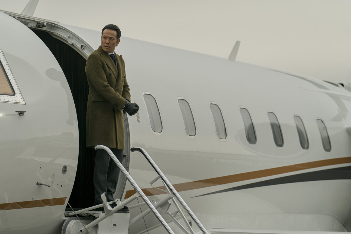 Chao Fah (Louis Ozawa) arrives by private jet in Geneva in Tom Clancy's Jack Ryan