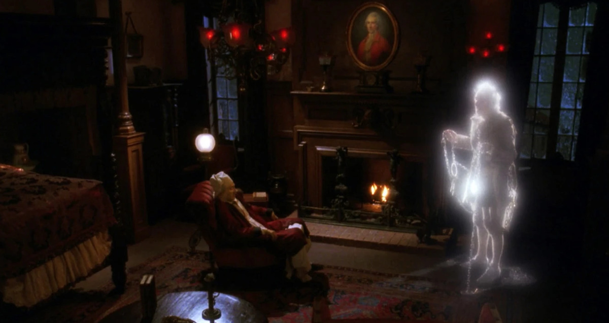 Data Scrooge is visited by a Christmas Ghost in Star Trek: The Next Generation.