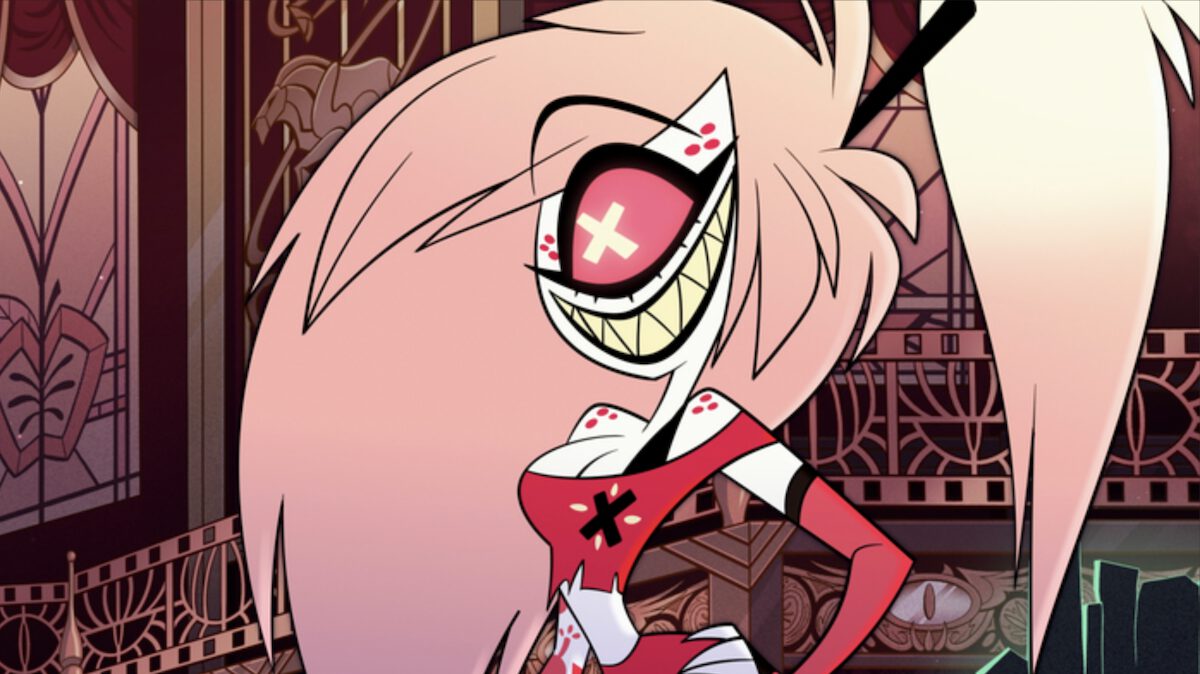 Cherri Bomb in Hazbin Hotel's "Welcome to Heaven." She's a cyclops.