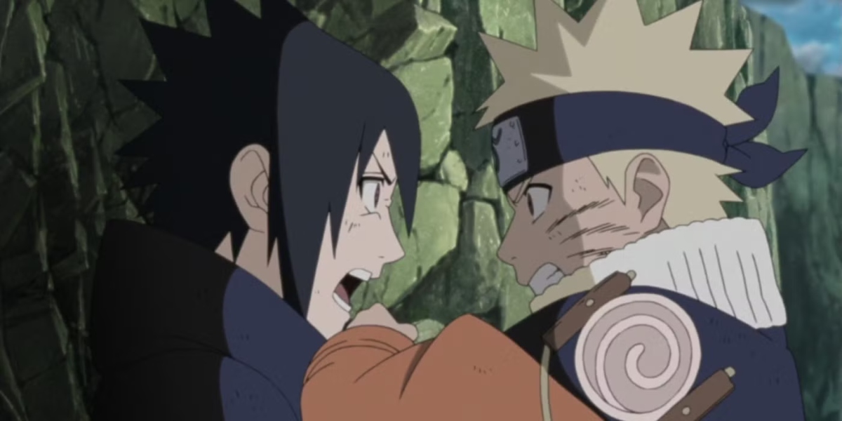 Naruto and Sasuke face off in season 3 of the original Naruto anime series