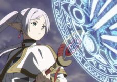 Frieren uses offensive magic in her fight against Denken in Frieren: Beyond Journey's End