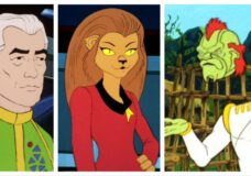 L: Admiral April. C: M'Ress. R: Bem. All from Star Trek: The Animated Series.