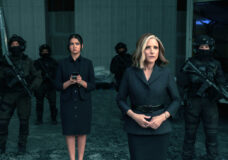 Mel (Geraldine Viswanathan) and Valentina (Julia Louis-Dreyfuss) deploy mercenaries in Thunderbolts*