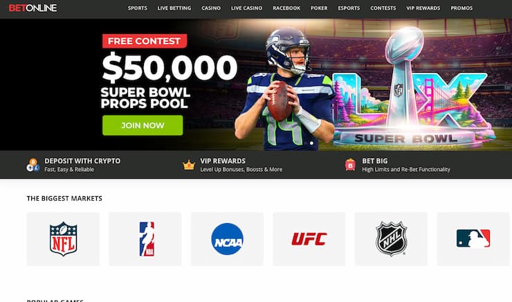 An image of BetOnline, one of the best New York betting sites
